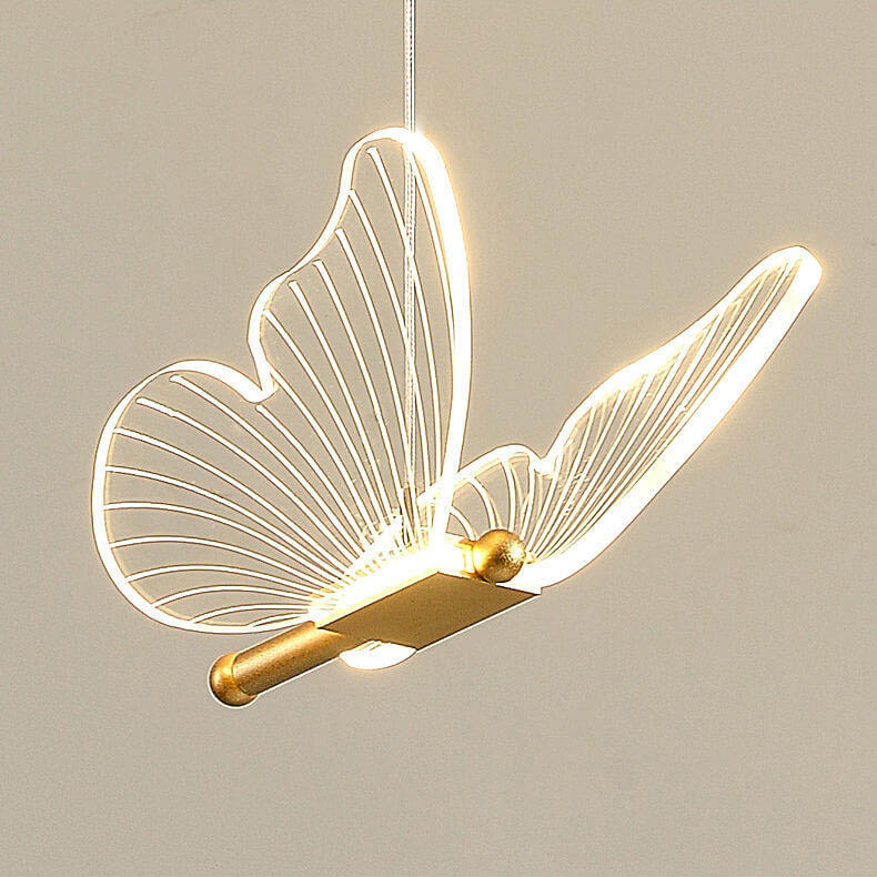 Elegant Acrylic Butterfly LED Pendant Lamp