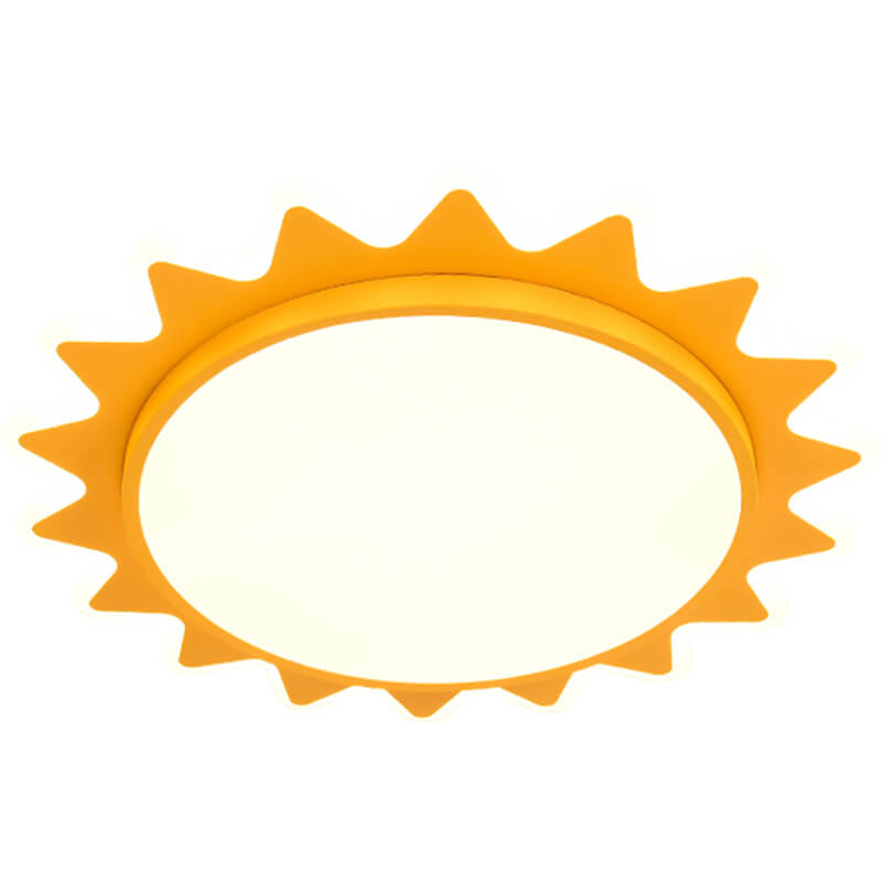 Whimsical Sun-Shaped LED Flush Mount Ceiling Light