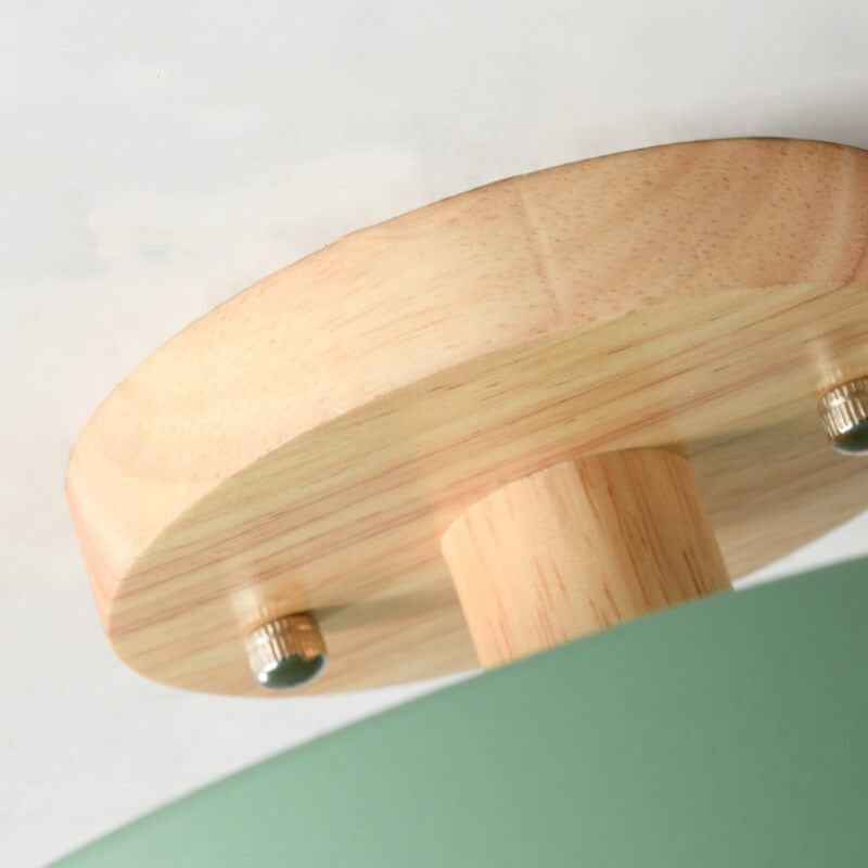 Nordic Style Round LED Semi-Flush Mount Ceiling Light