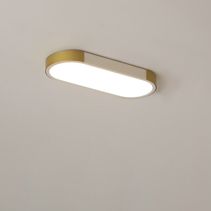 Contemporary Rectangular LED Flush Mount Ceiling Light with Minimalist Design