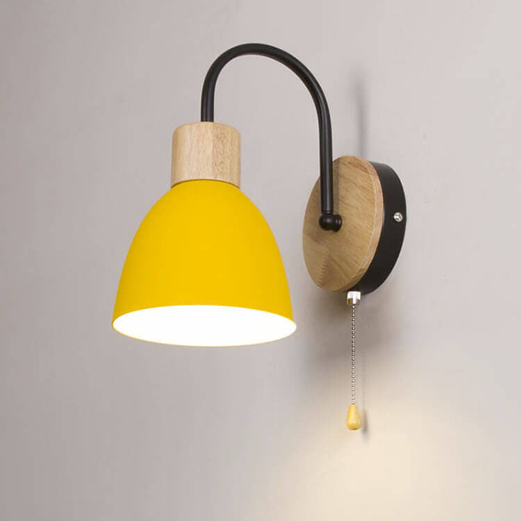Northern Macaron Single-Light Wall Lamp with Zipper Switch