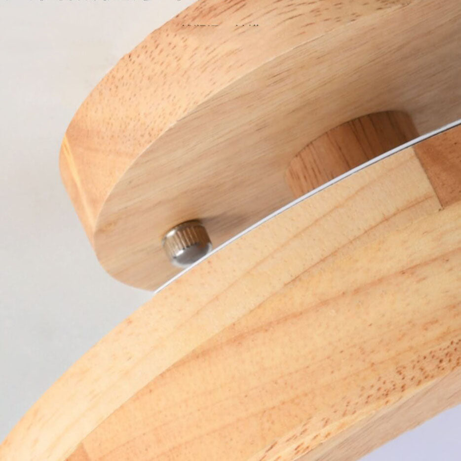 Nordic Style Round LED Semi-Flush Mount Ceiling Light