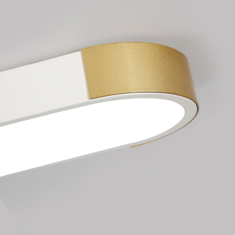 Contemporary Rectangular LED Flush Mount Ceiling Light with Minimalist Design
