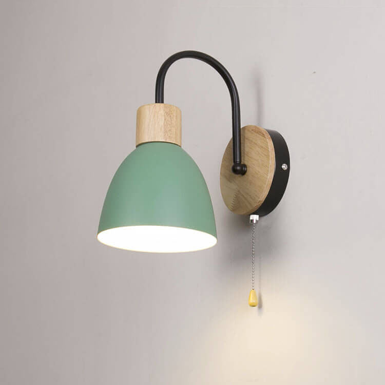 Northern Macaron Single-Light Wall Lamp with Zipper Switch