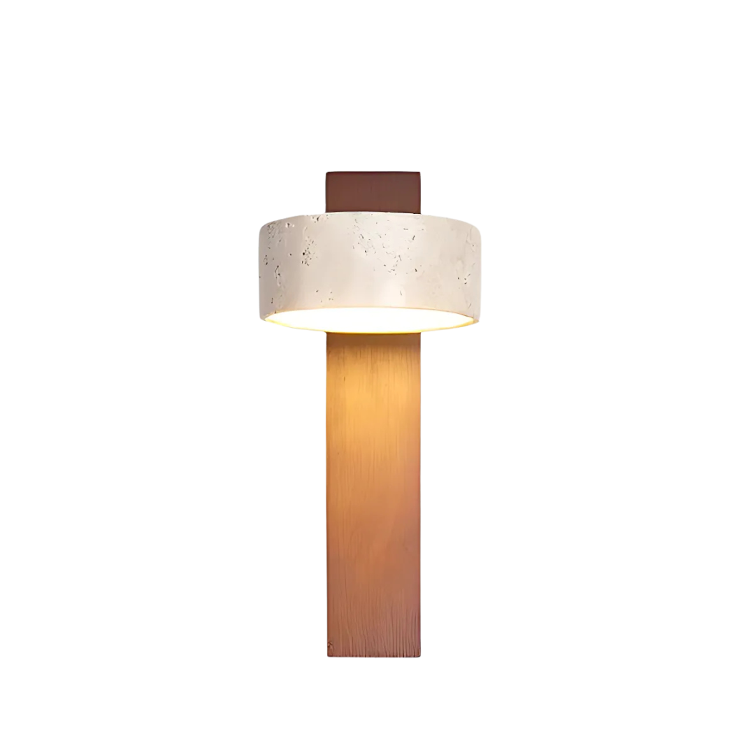 Bela Wandlamp | Natuurlijke Travertijn, Warm Licht
