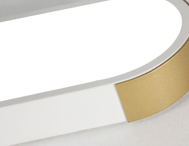 Contemporary Rectangular LED Flush Mount Ceiling Light with Minimalist Design