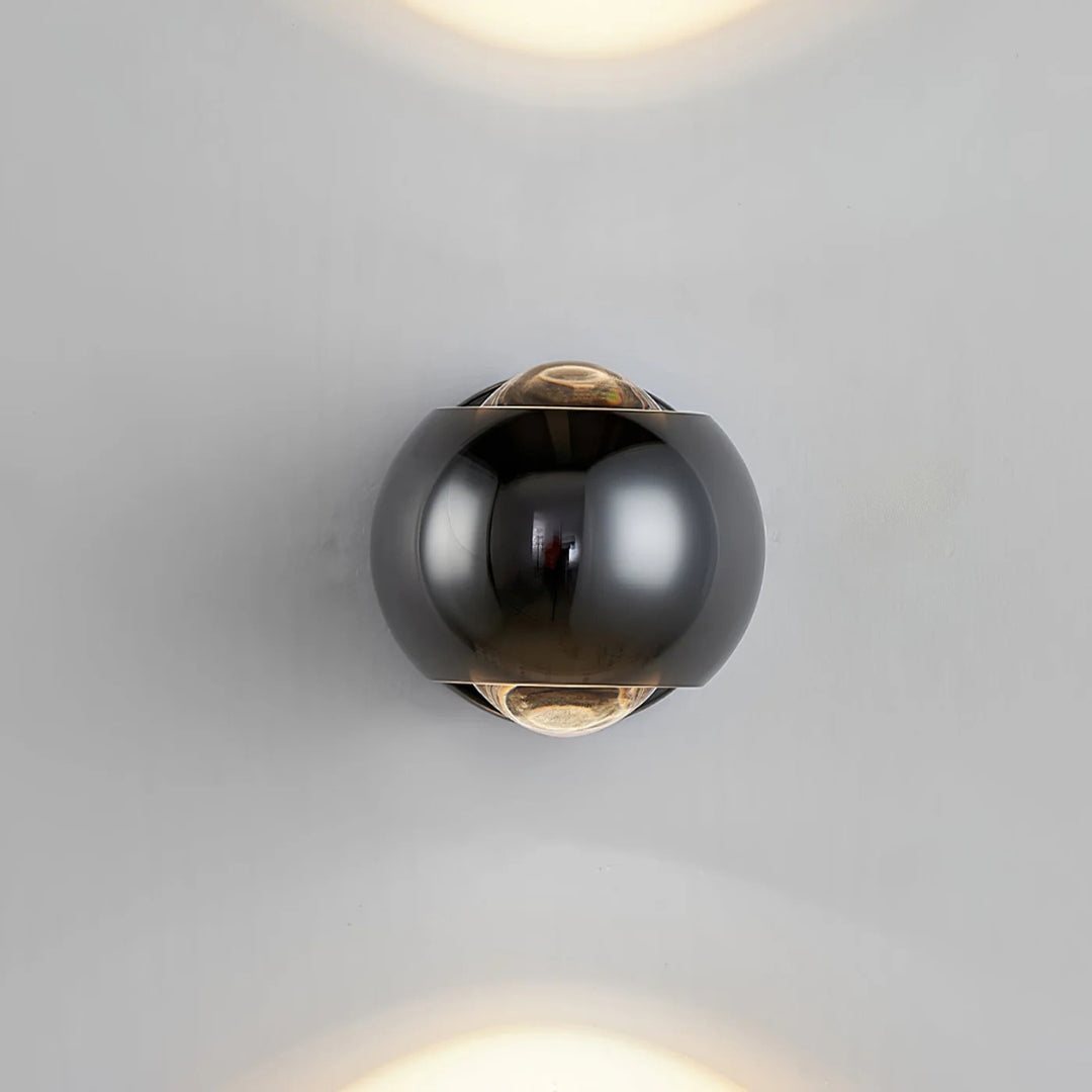 Cino Wandlamp | Metaal met Kristalglas, Up & Down Licht