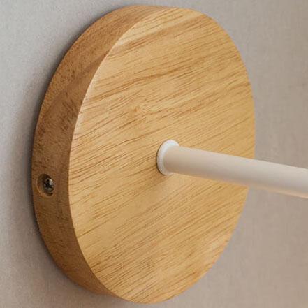 Nordic Wood and Metal Single-Light Wall Sconce