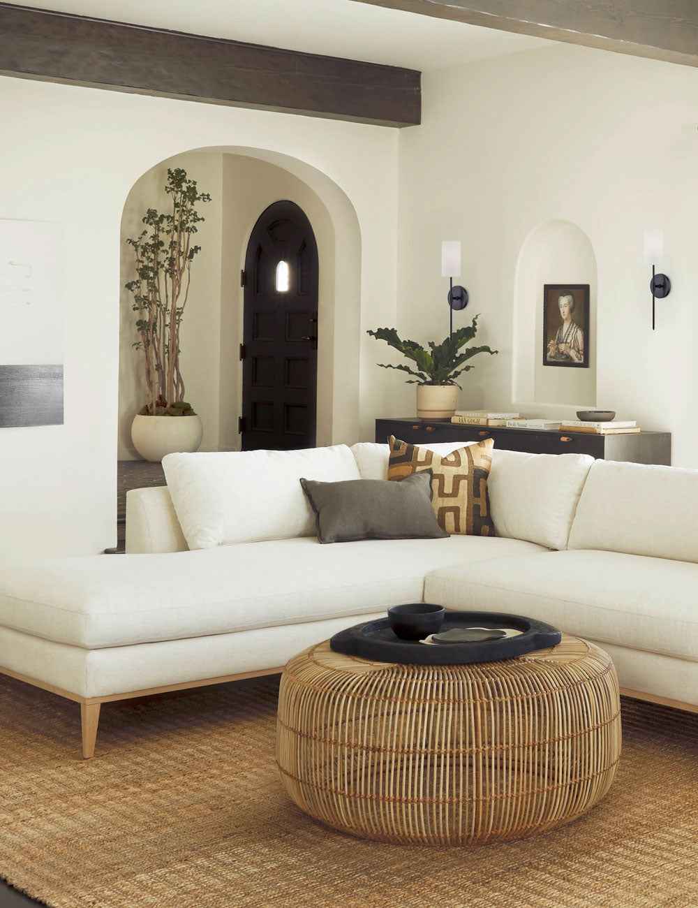 Juno Sconce | Slim Profile, Frosted Cylinder Shade
