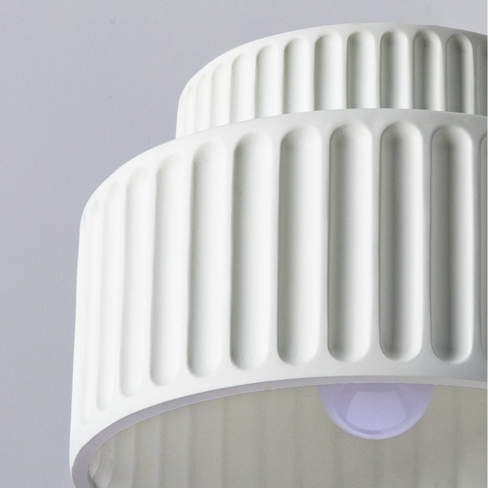 Bela Compacte Plafondlamp | Duurzaam Hars, Retro Ontwerp