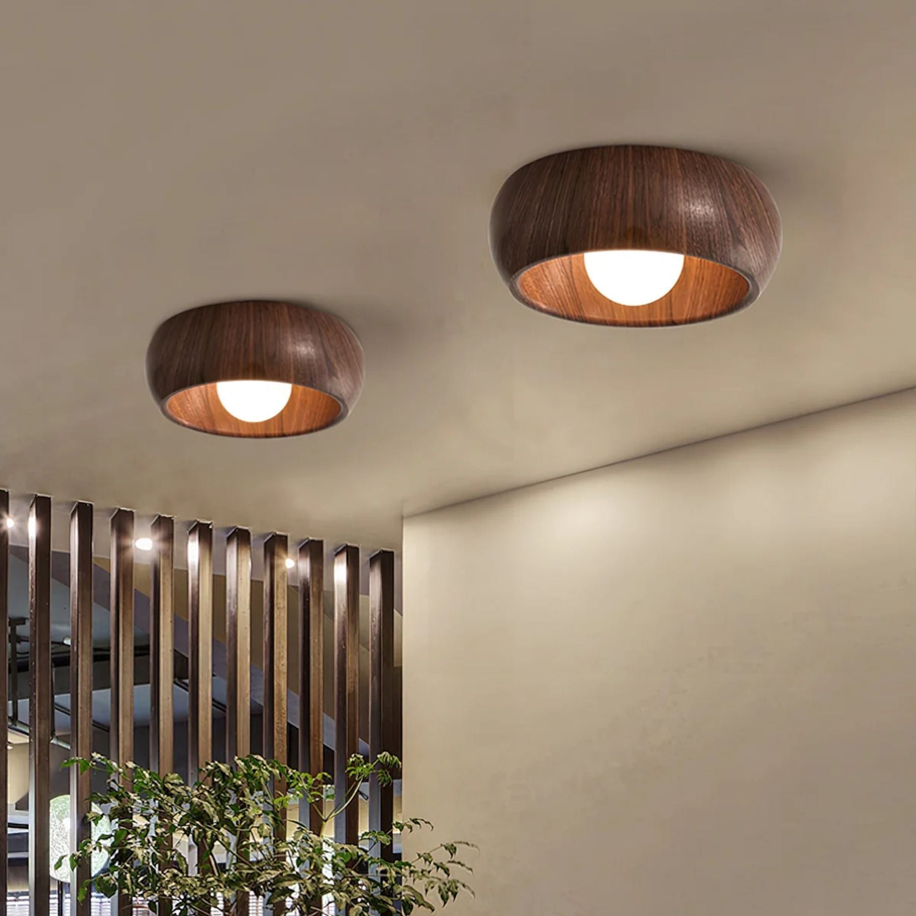 Bela LED Plafondlamp | Minimalistisch Houtlook Design, Warm Licht