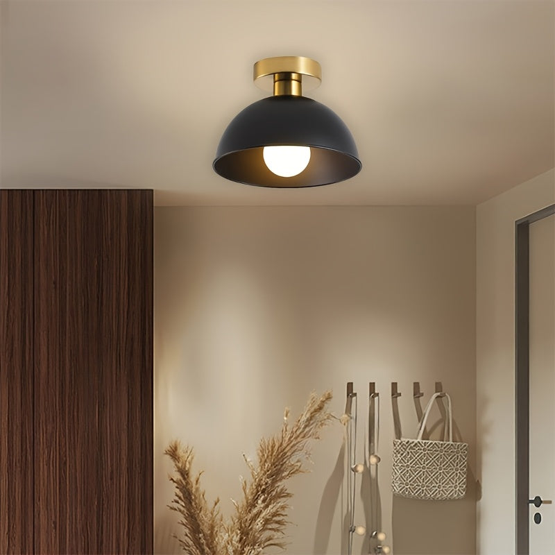 Bela Semi-Flush Ceiling Lamp | Matte Metal, Compact Design