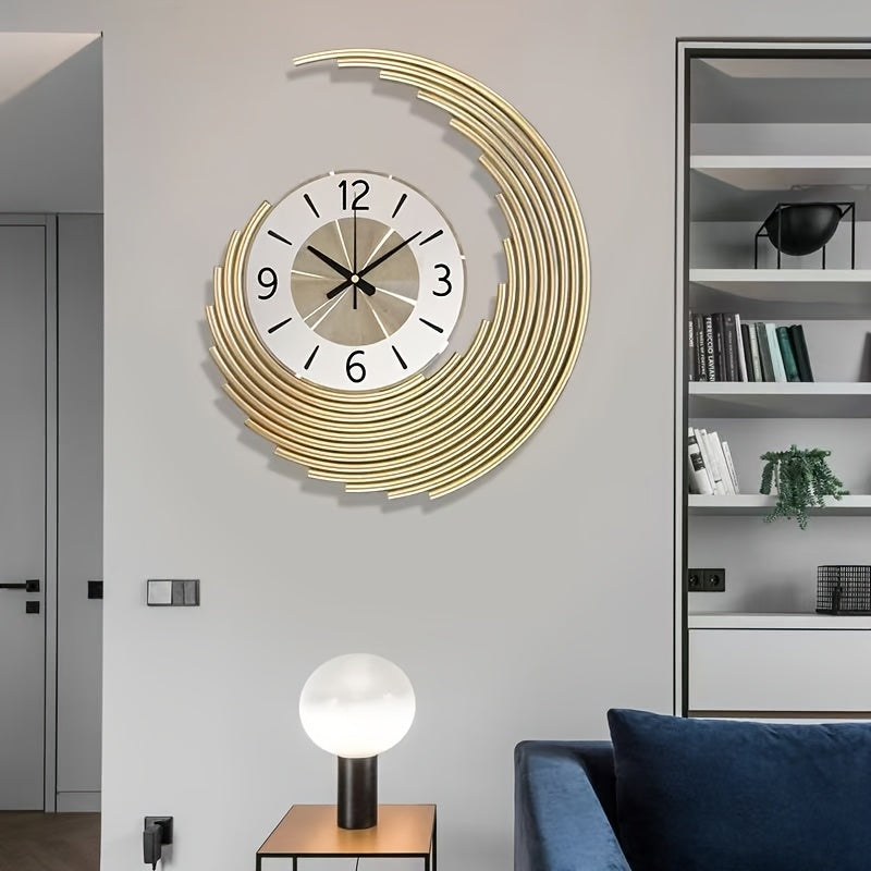 Bello 3D Metal Wall Clock | Silent Quartz Movement, Large Size