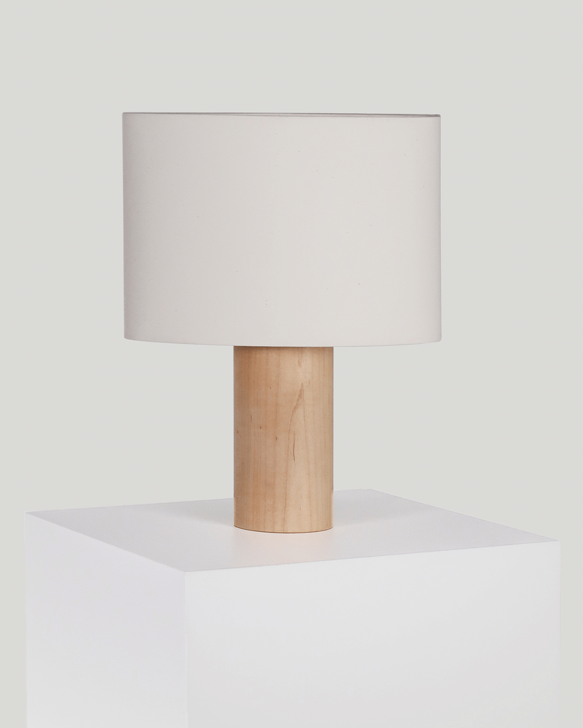 Mira Table Lamp | Rustic Wood Base, Modern Oval Shade