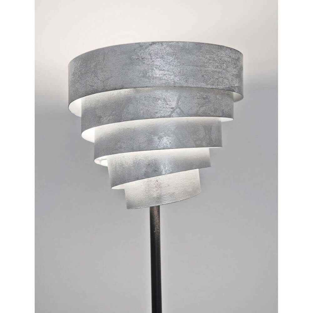 Belo Floor Lamp | Iron Black-Silver Design
