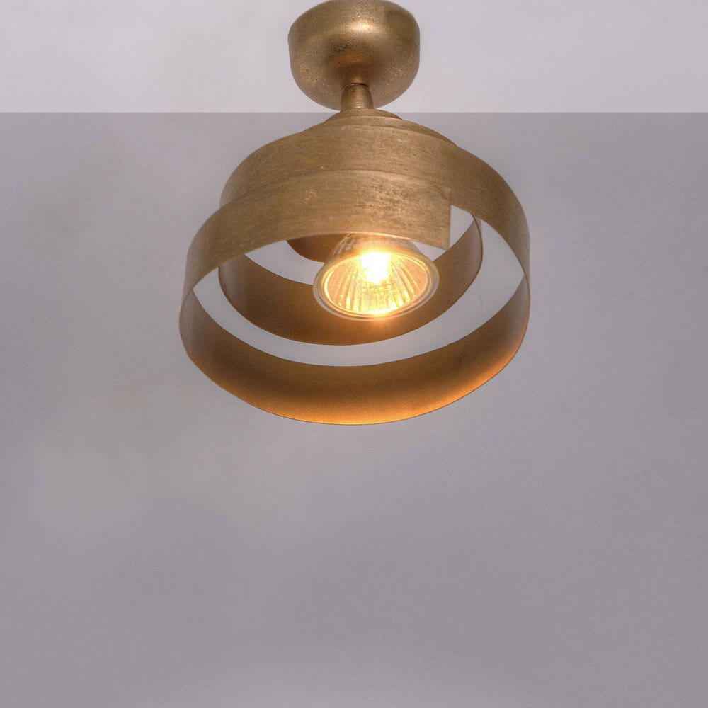 Bando Ceiling Spotlight | Iron, Gold Finish