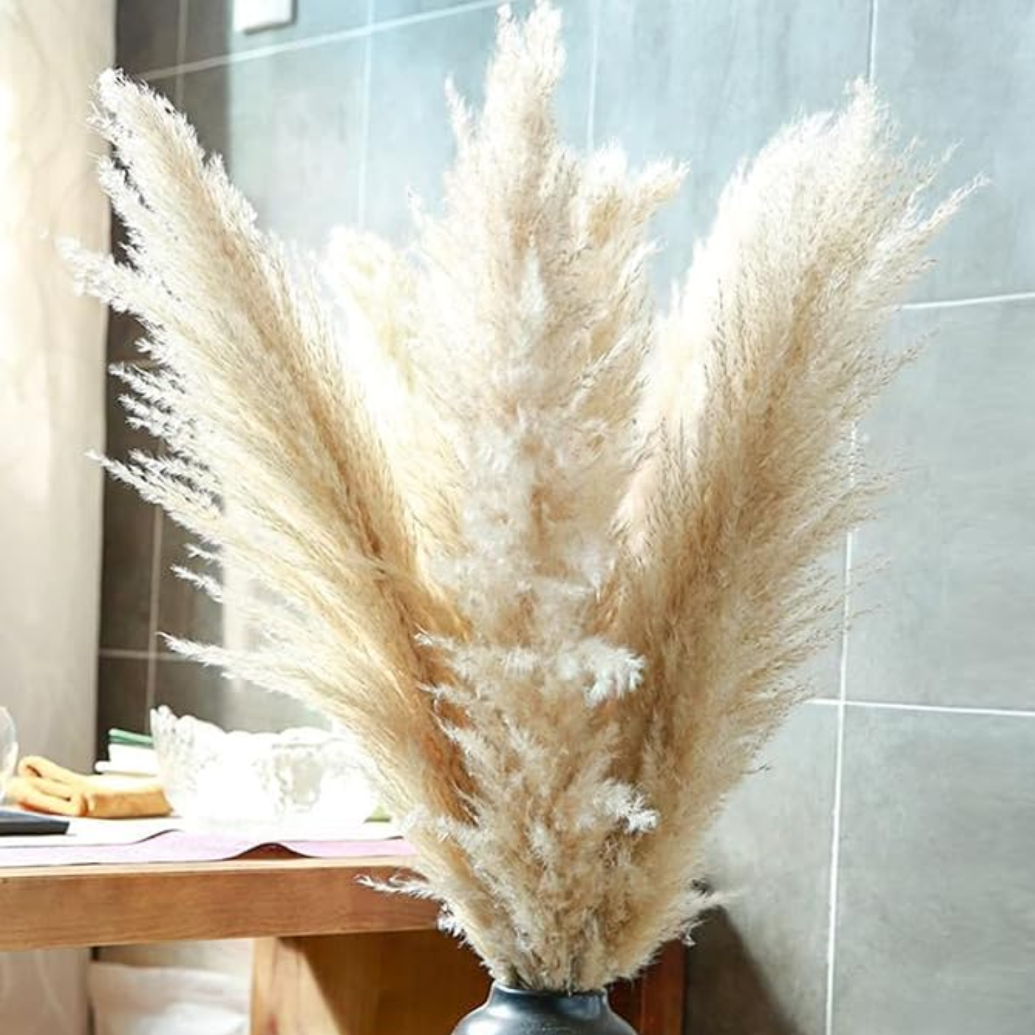 Bela Dried Pampas Grass Bouquet | XL Natural Decor for Home & Events