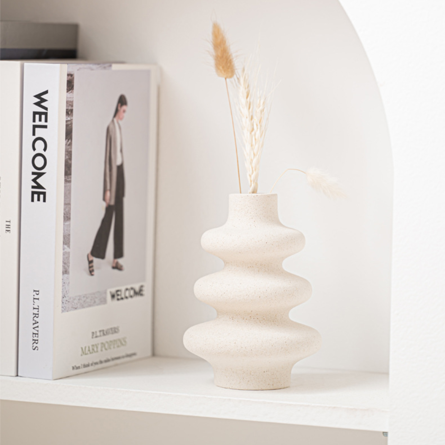 Bela Nordic Ceramic Vases | Set of 3, Minimalist Design