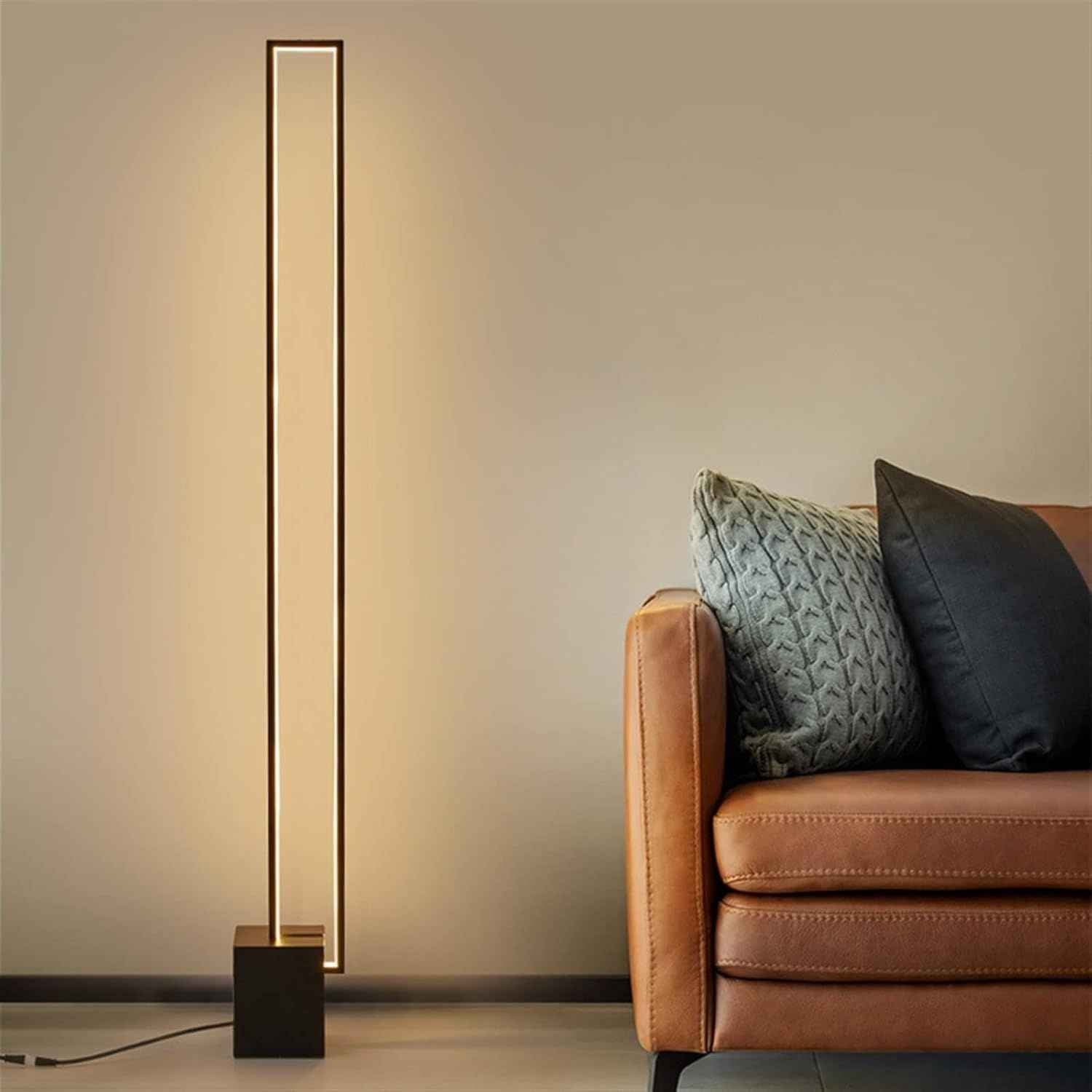 Astra – Black Modern Industrial LED Floor Lamp - Cendre Home