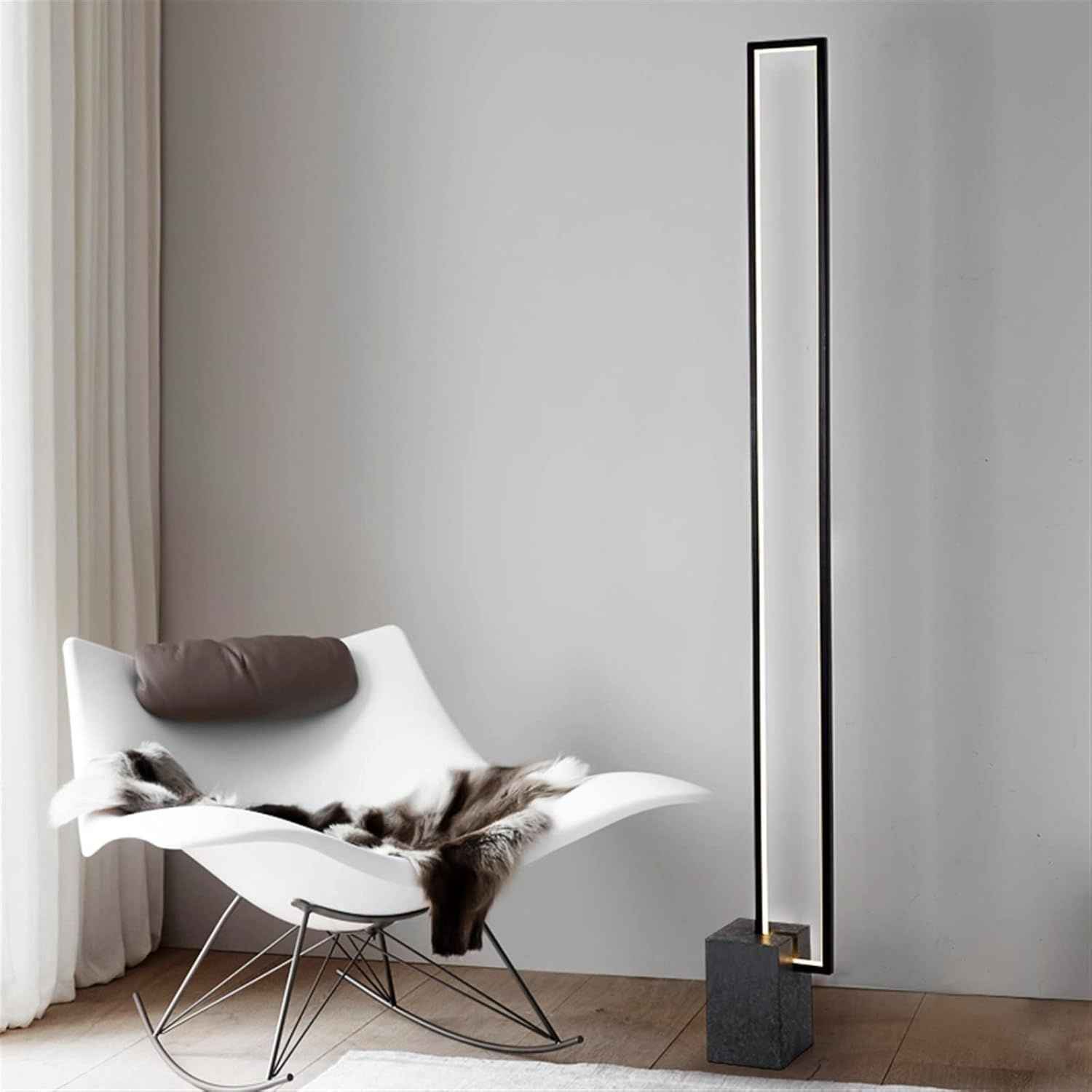 Astra – Black Modern Industrial LED Floor Lamp - Cendre Home