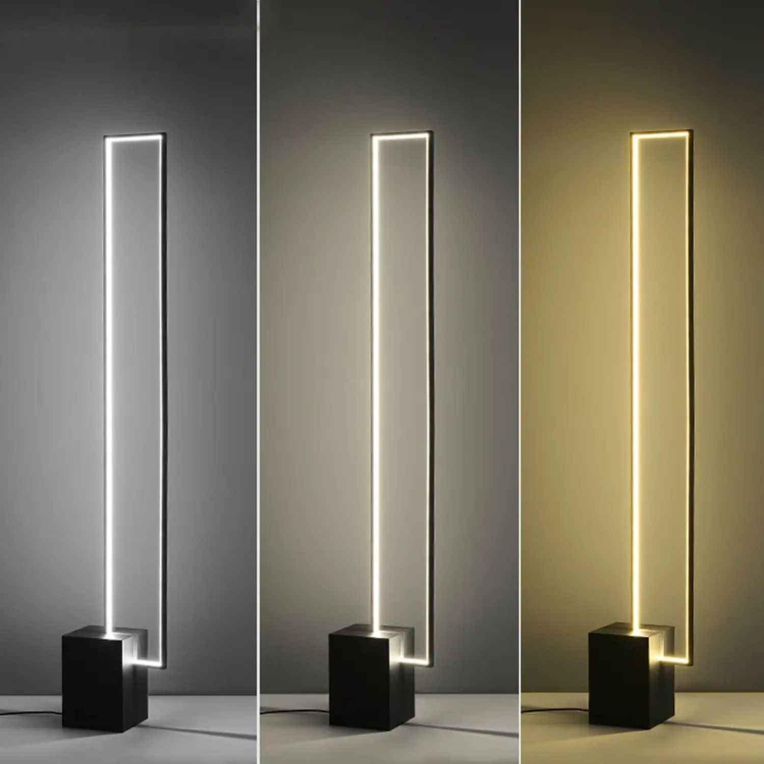 Astra – Black Modern Industrial LED Floor Lamp - Cendre Home