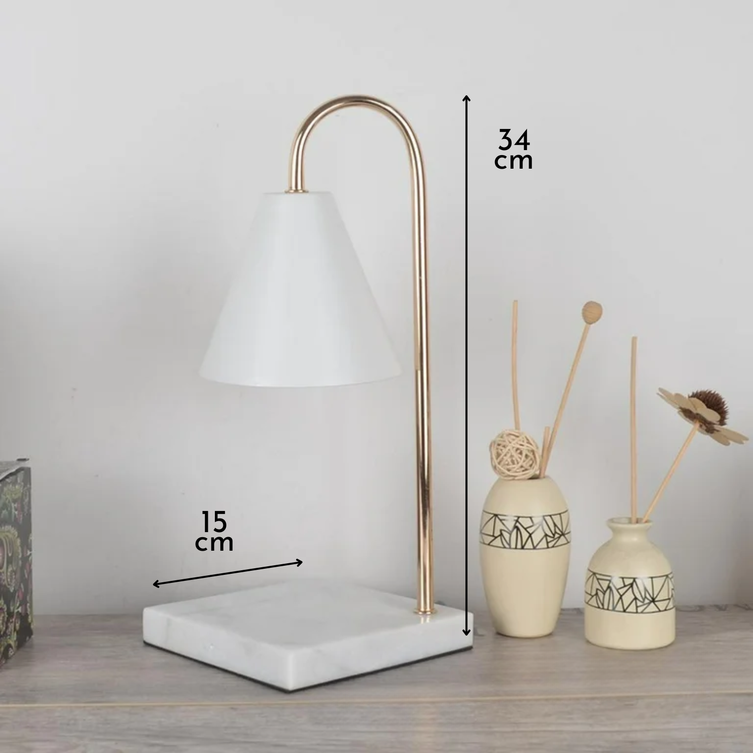 Serenity – White Marble Nordic Table Lamp - Cendre Home