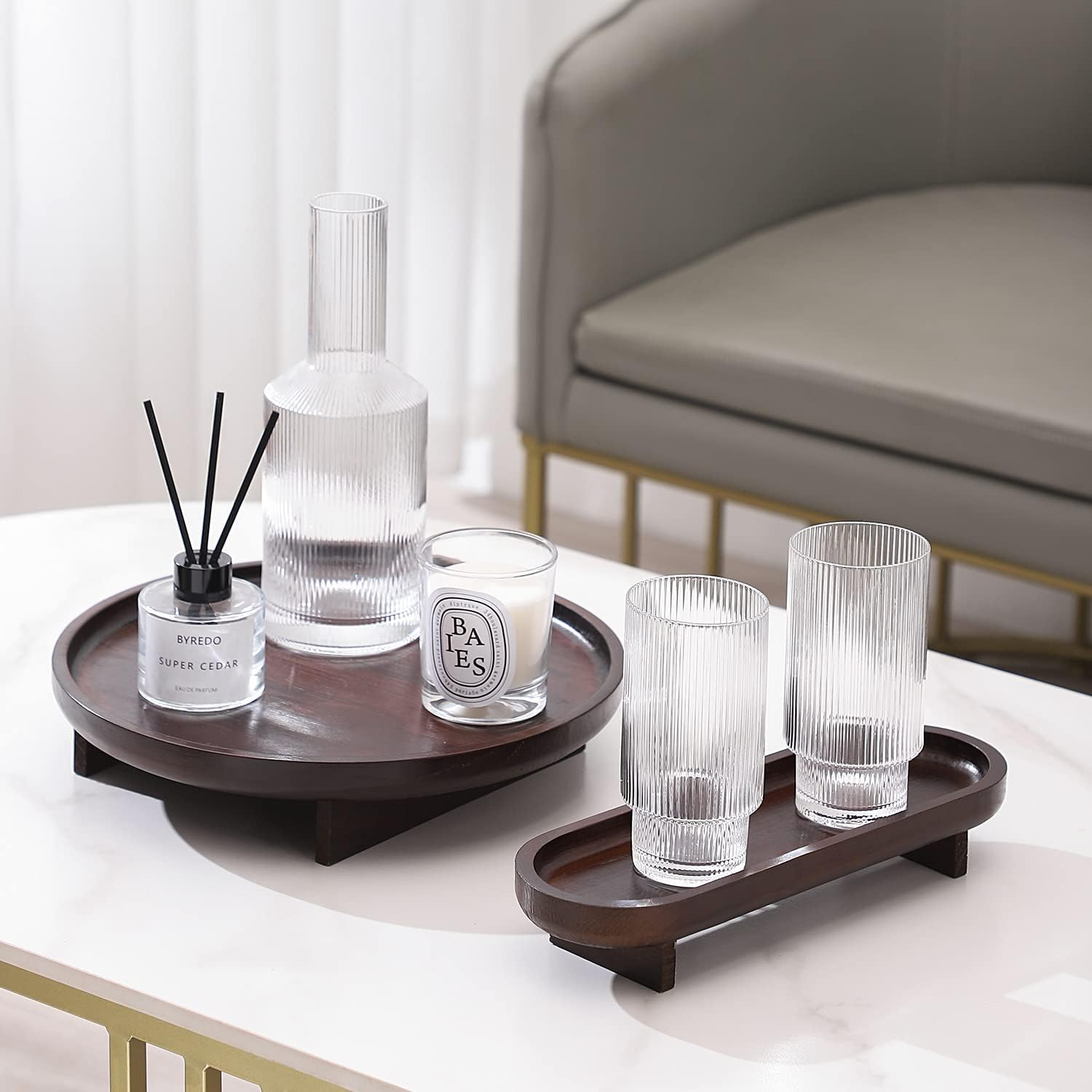 Brio Glass Jug Set | 800ml Jug + 4 European Style Glasses