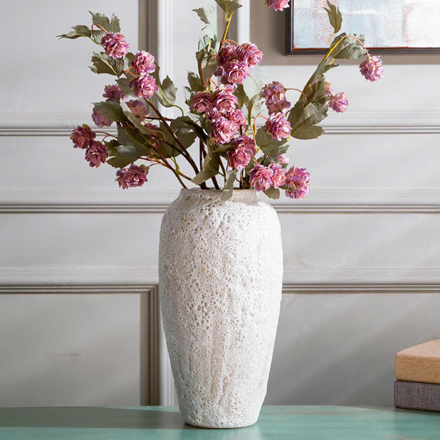 Bela Ceramic Planter Vase | Handmade Nordic Design, Wide Mouth