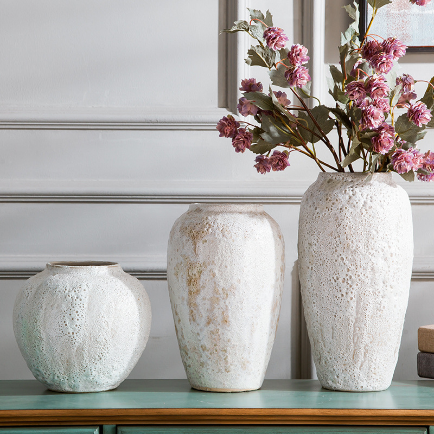 Bela Ceramic Planter Vase | Handmade Nordic Design, Wide Mouth