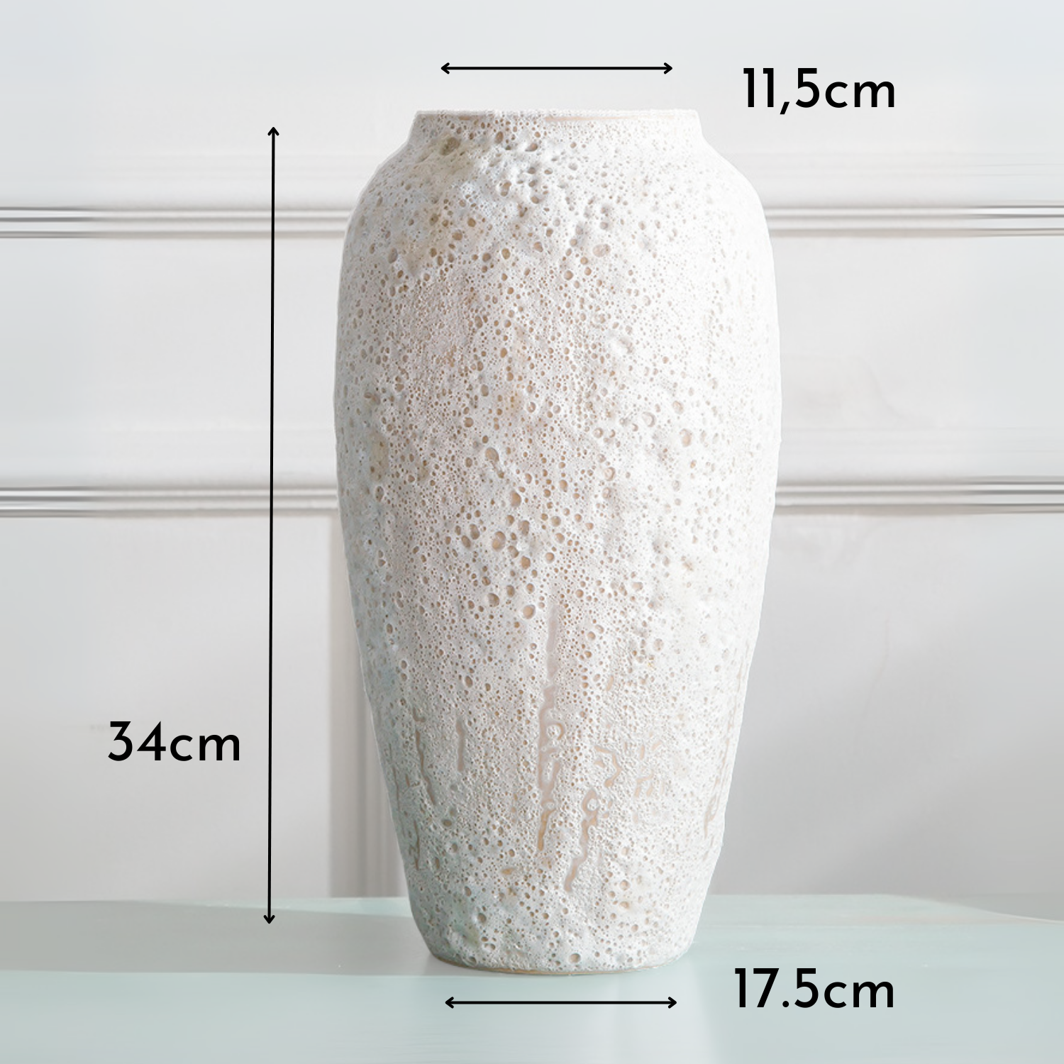 Bela Ceramic Planter Vase | Handmade Nordic Design, Wide Mouth