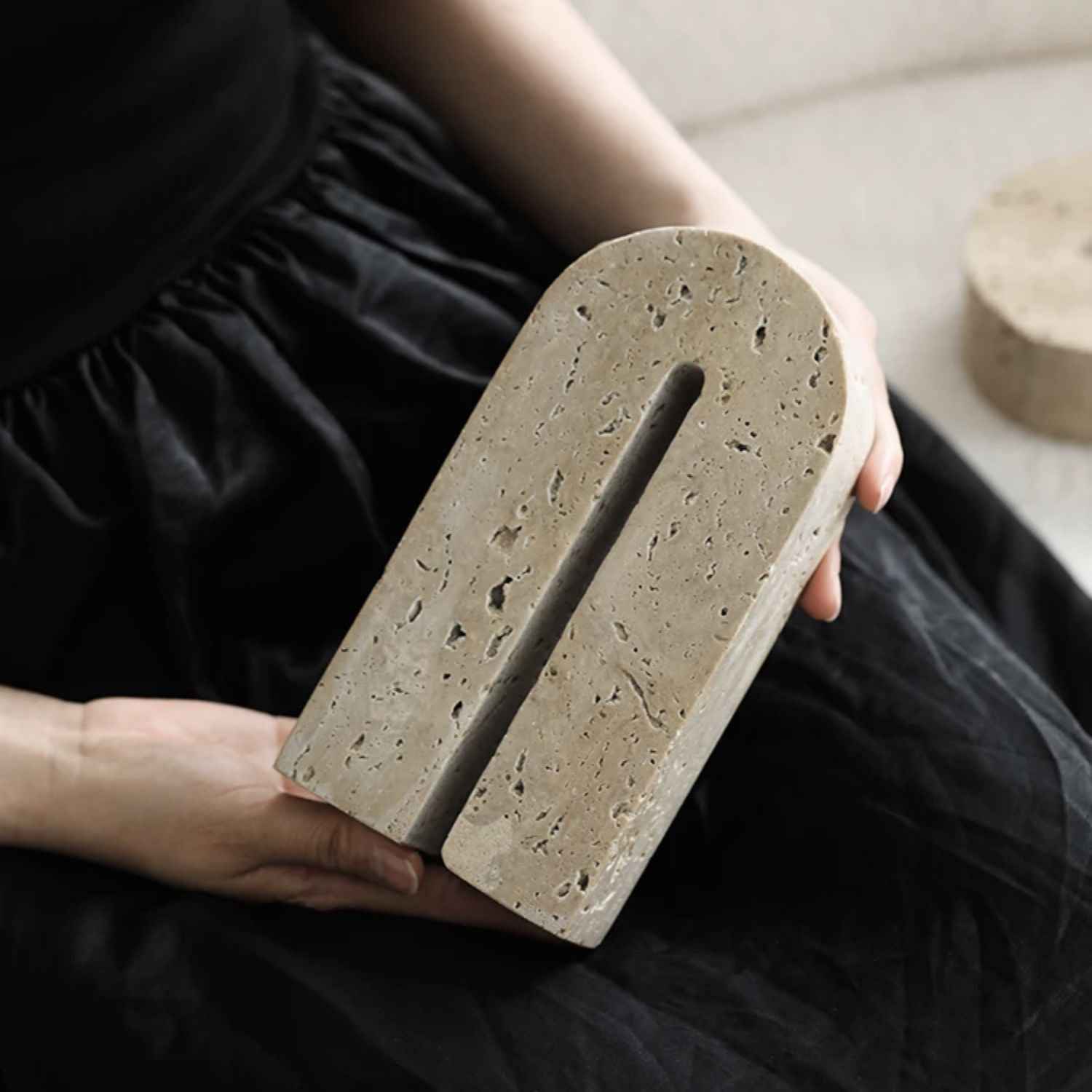 Bello Decorative Stone Arch | Natural Travertine, Elegant Design