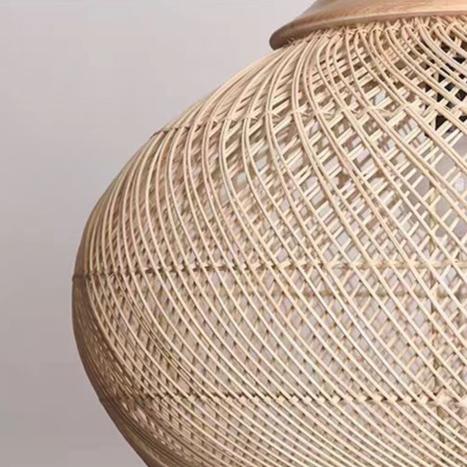 Ethereal – Natural Boho Rattan Pendant Lamp 80cm - Cendre Home