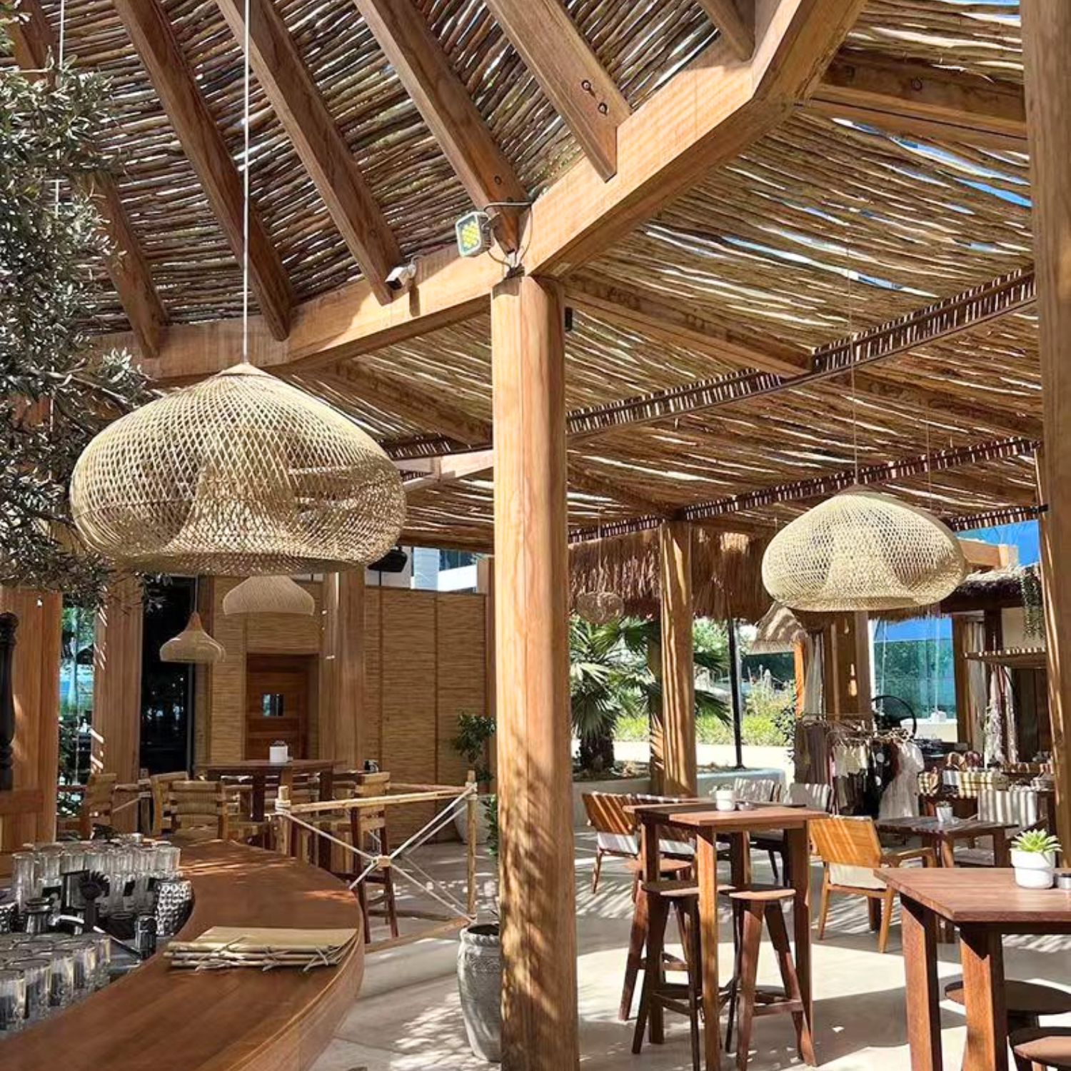 Ethereal – Natural Boho Rattan Pendant Lamp 80cm - Cendre Home