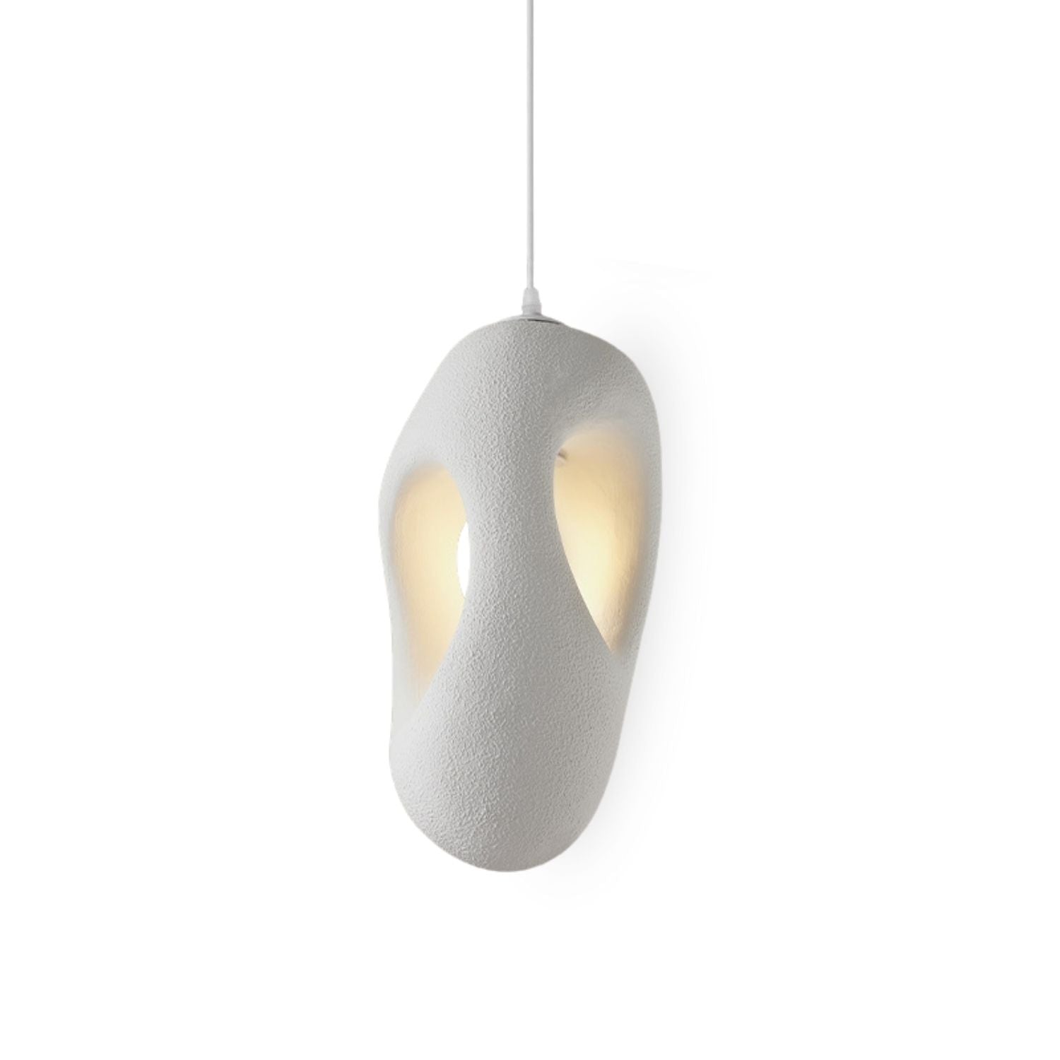 Kai – Cream Textured Japandi Pendant Lamp 150cm - Cendre Home