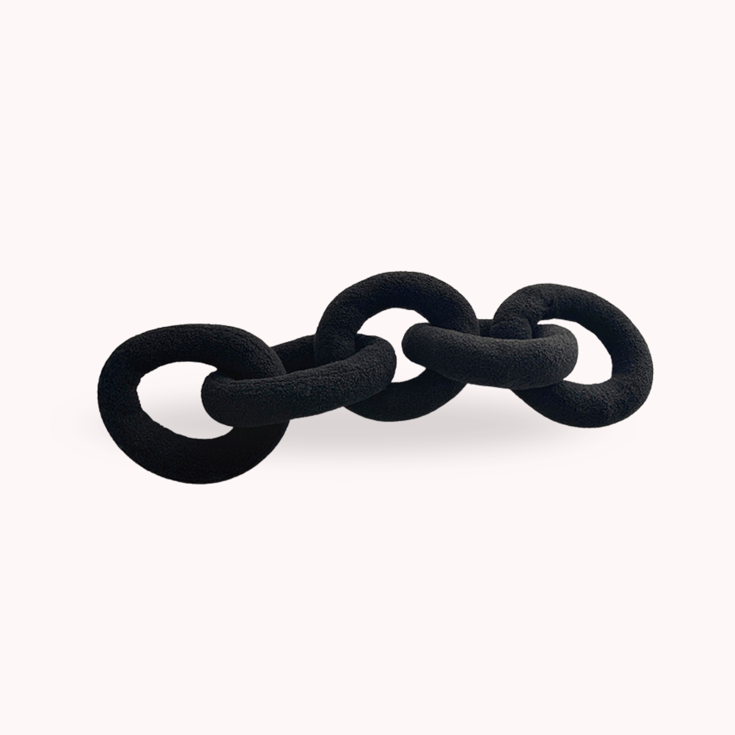 Bela Chain Cushion | Soft Black Design, Modern Nordic Style