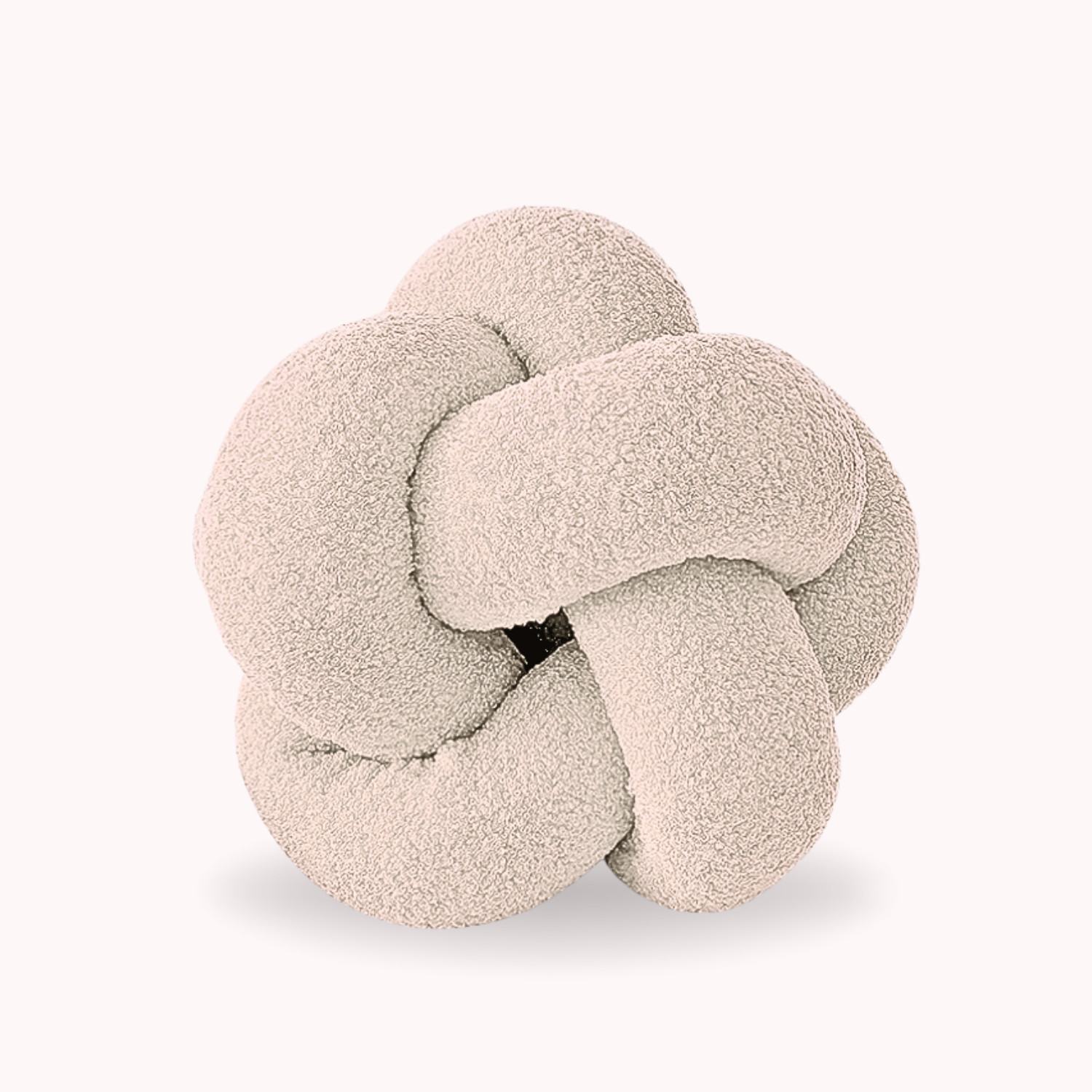 Bela Knot Cushion | Soft Bouclé Fabric, Sculptural Design