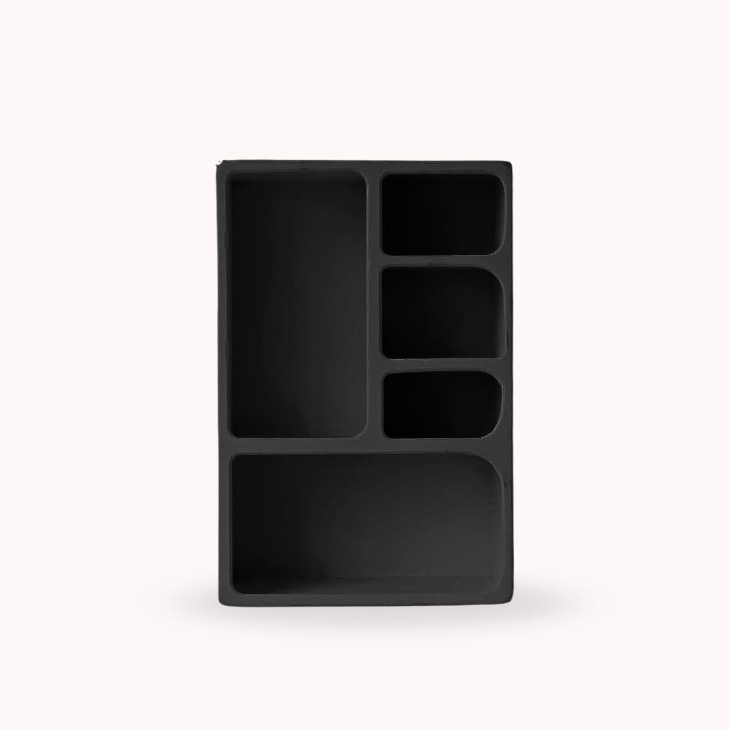Bela Geometric Organiser Shelf | Versatile Black Design