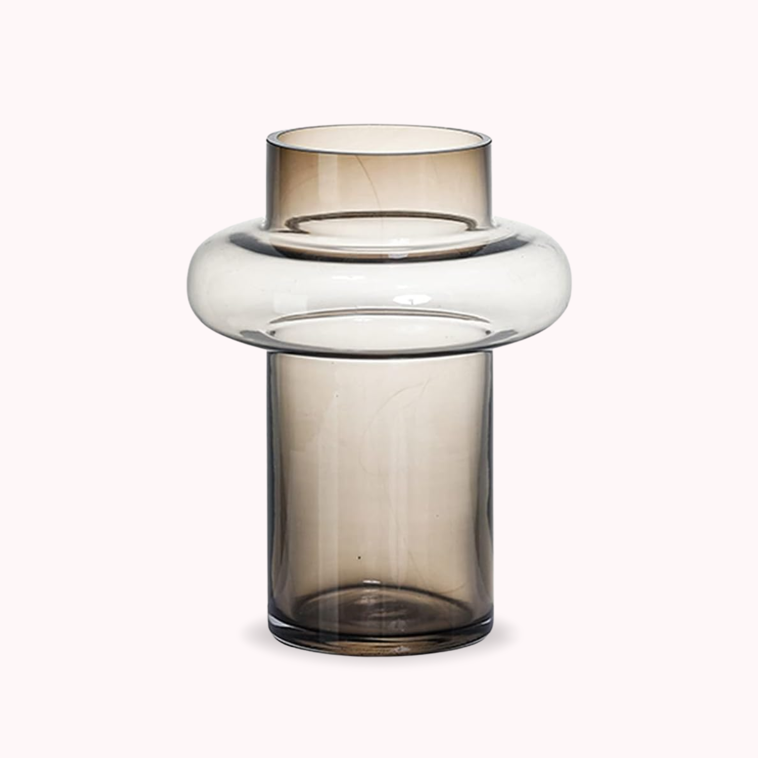 Bela Amber Ring Vase | High-Strength Glass, Ombre Design