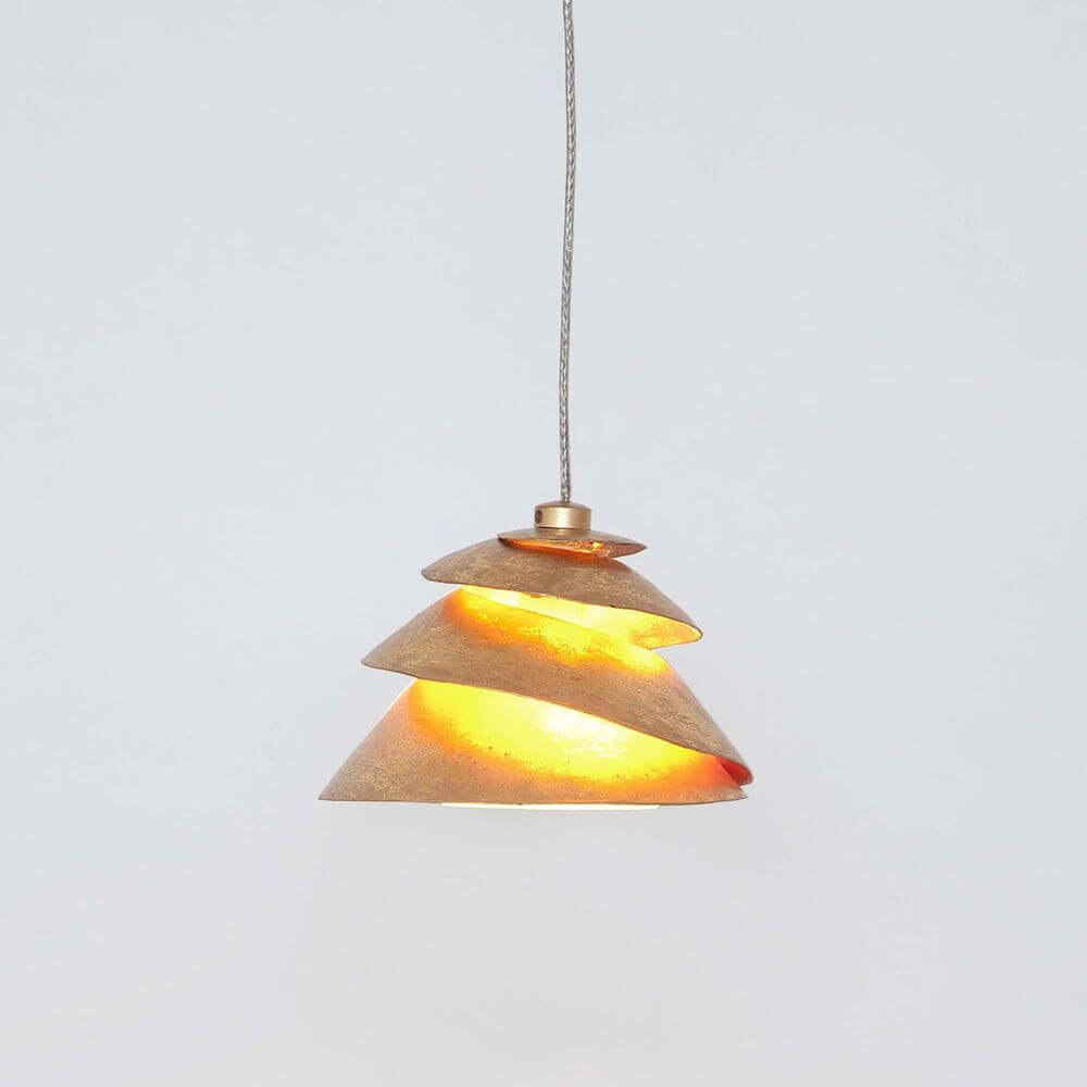 Bello Pendant Lamp | Snail Design, Iron Gold Finish