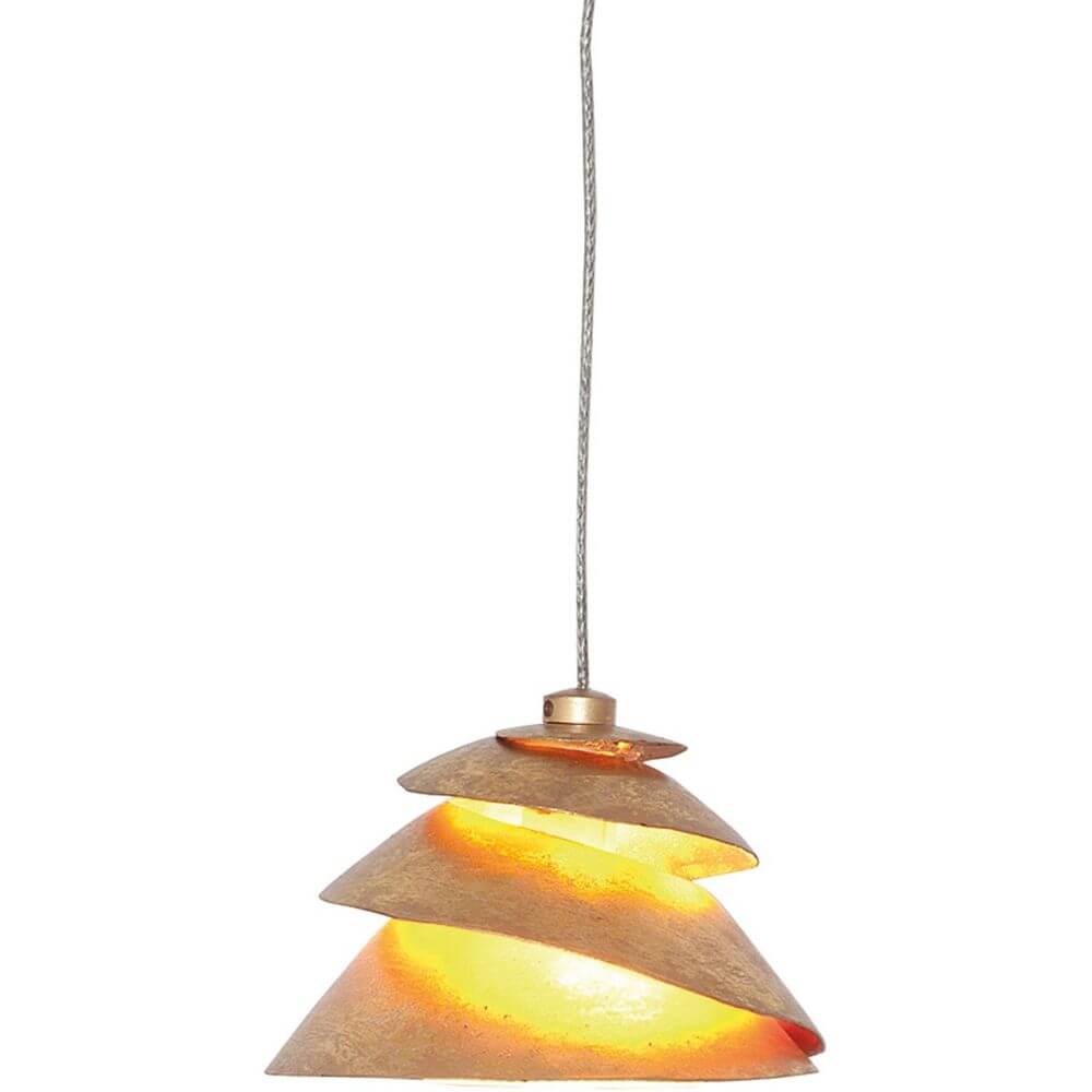 Bello Pendant Lamp | Snail Design, Iron Gold Finish