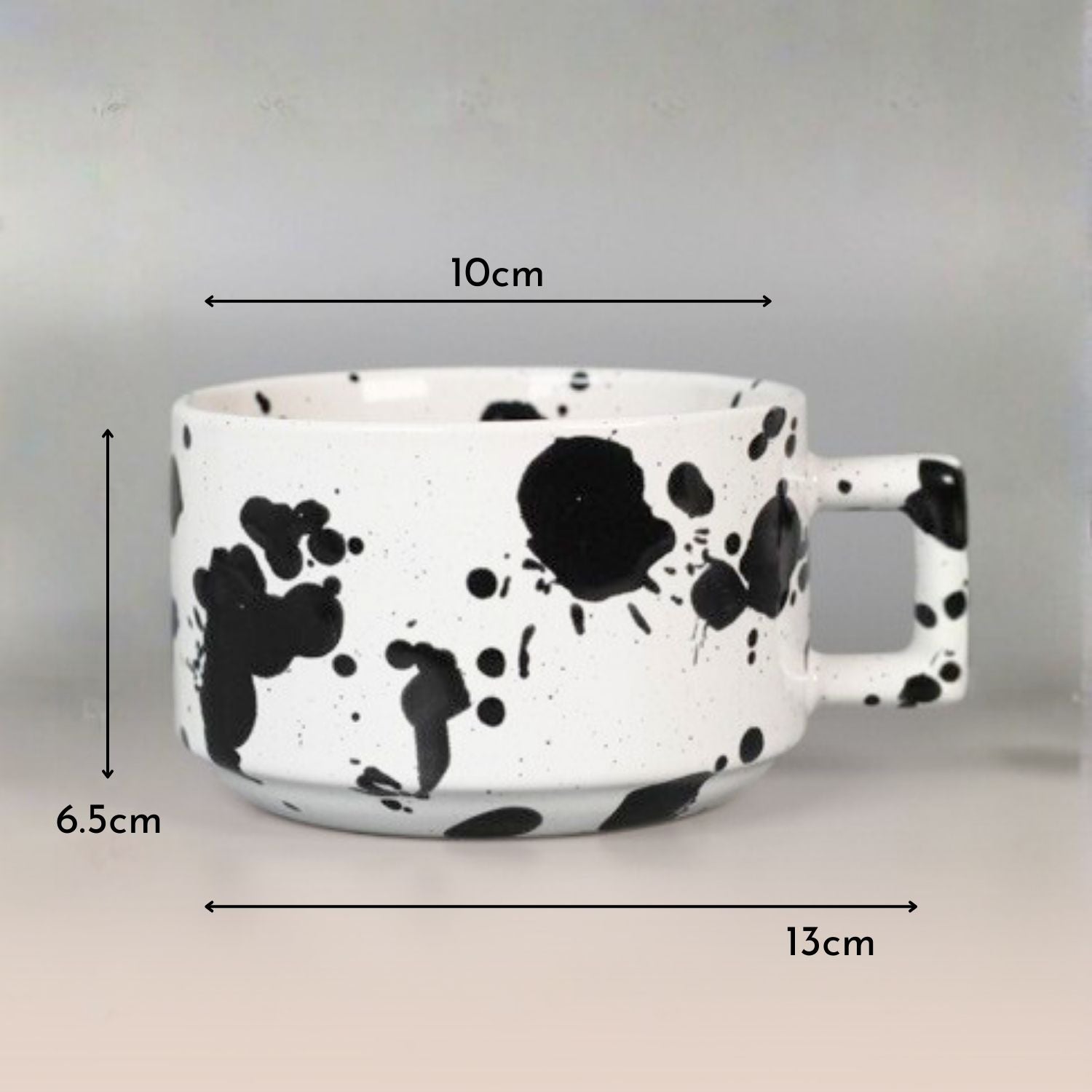 Bela Ceramic Mug | 250ml, Ergonomic Handle, Nordic Design