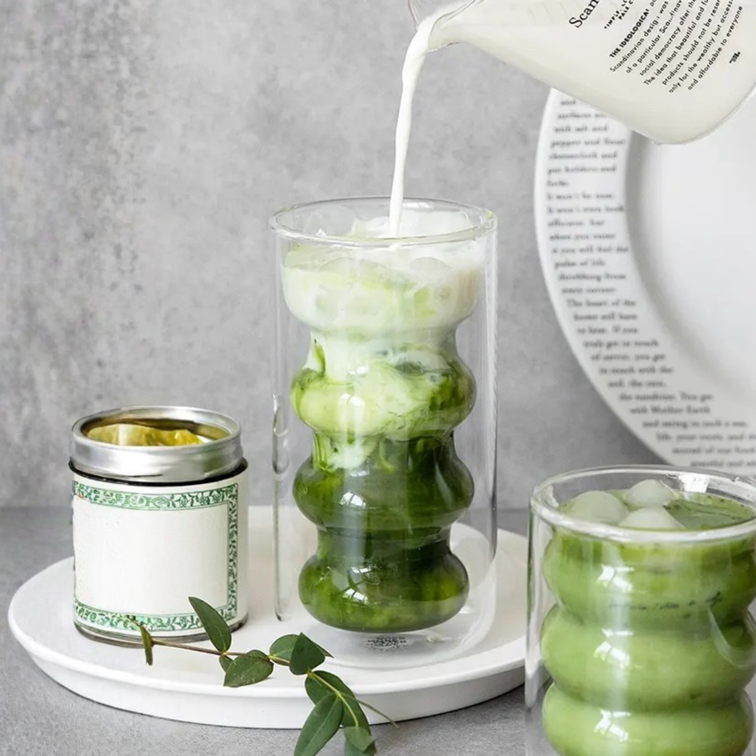 Belo Double-Walled Glasses | Borosilicate, Wave Design, 300 ml