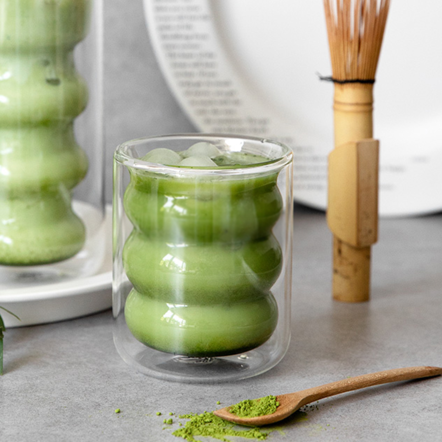 Belo Double-Walled Glasses Set | Borosilicate, Wave Design