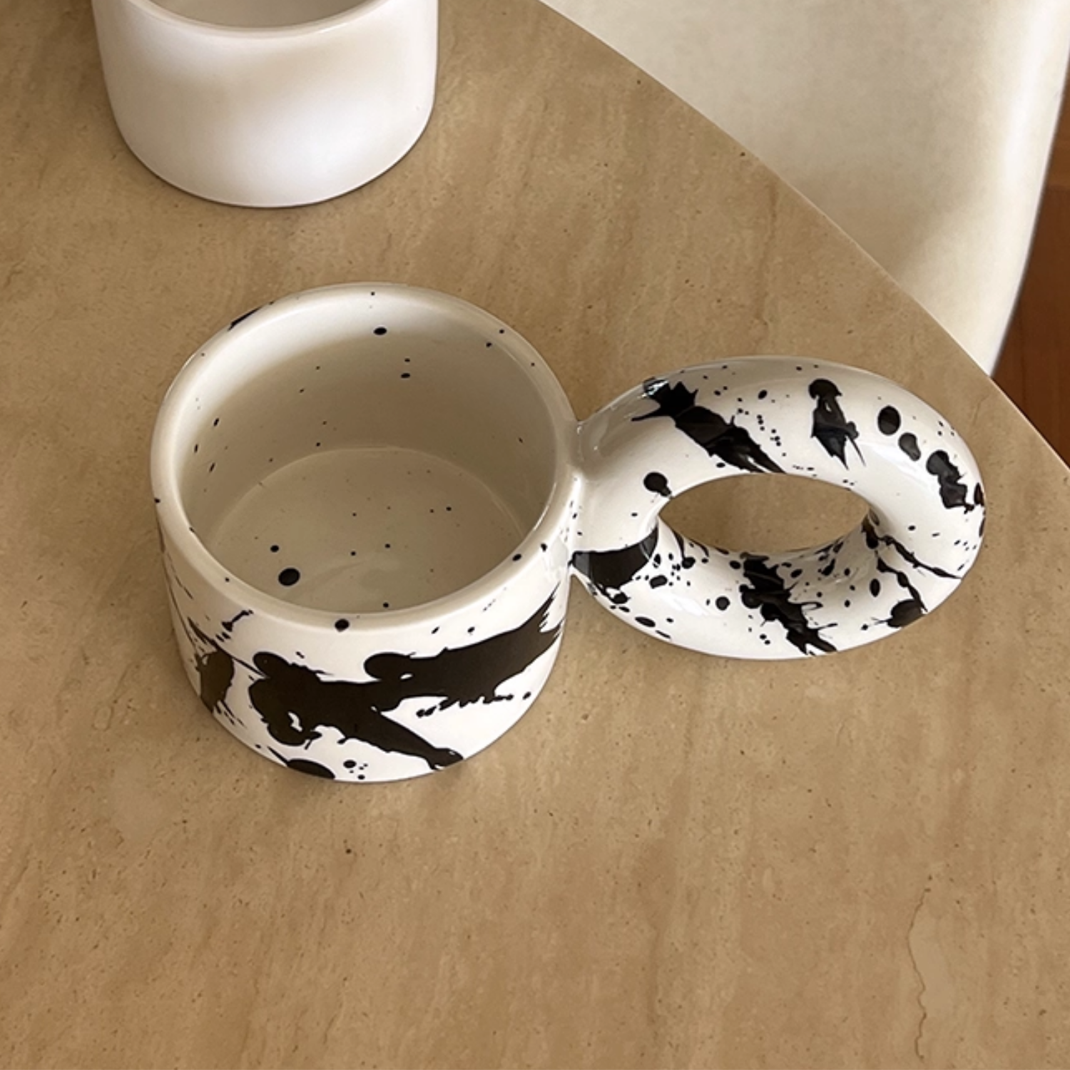 Bello Ceramic Mug | 250ml, Ergonomic Handle, Artistic Design
