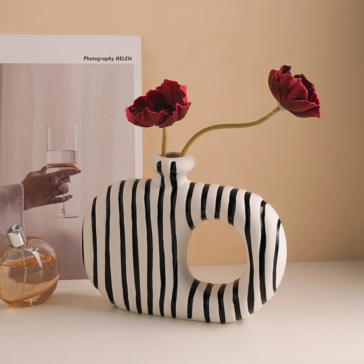Brio Ceramic Vases Set | Sculptural Design, Minimalist Aesthetic