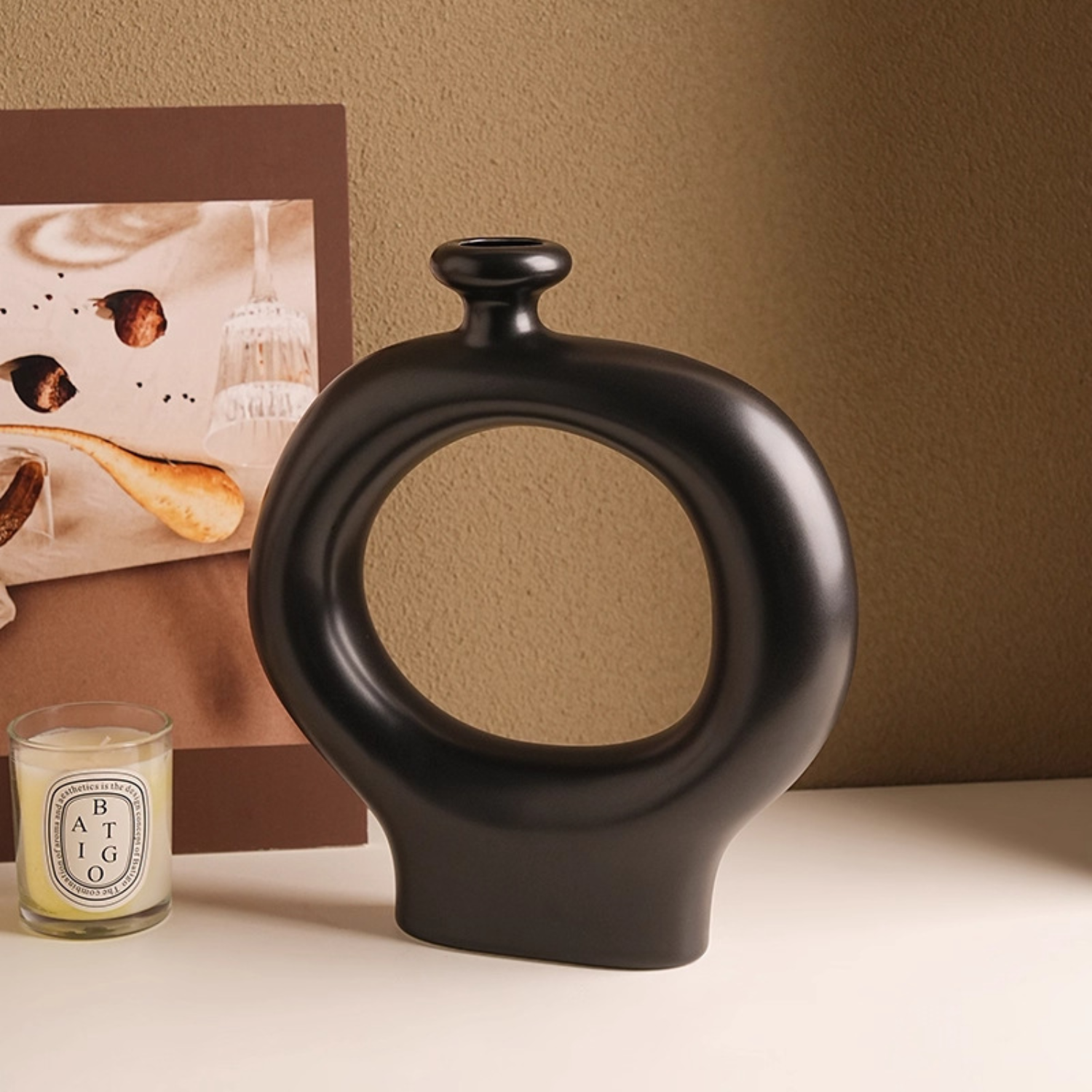 Brio Ceramic Vases Set | Sculptural Design, Minimalist Aesthetic