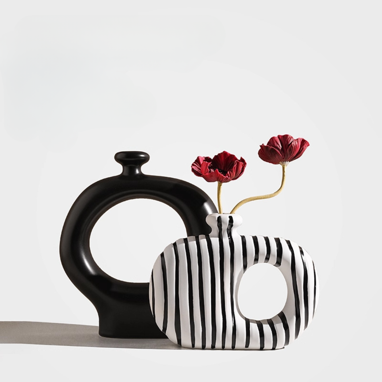 Brio Ceramic Vases Set | Sculptural Design, Minimalist Aesthetic