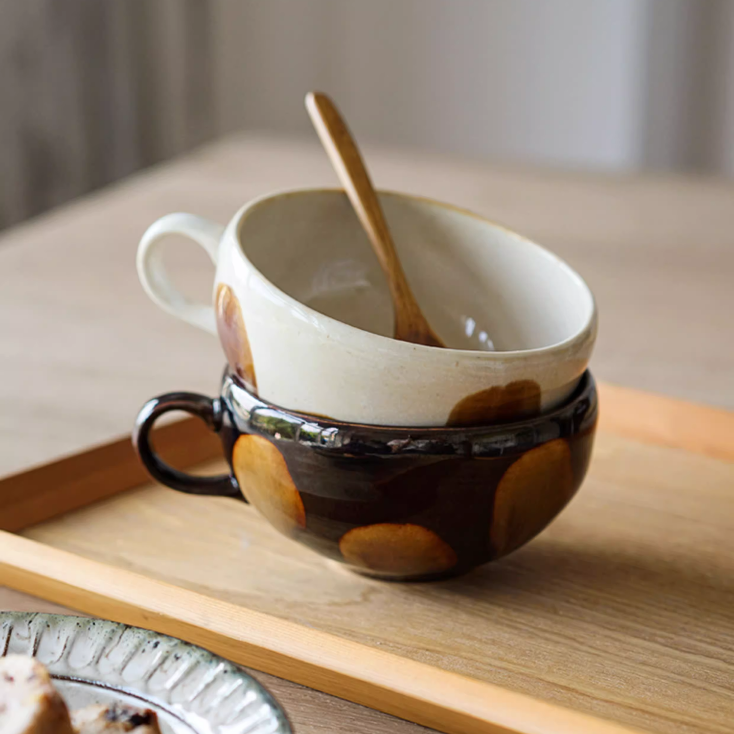Bela Nougat Milk Mug Bowl | 350 ml Capacity, Glossy Finish