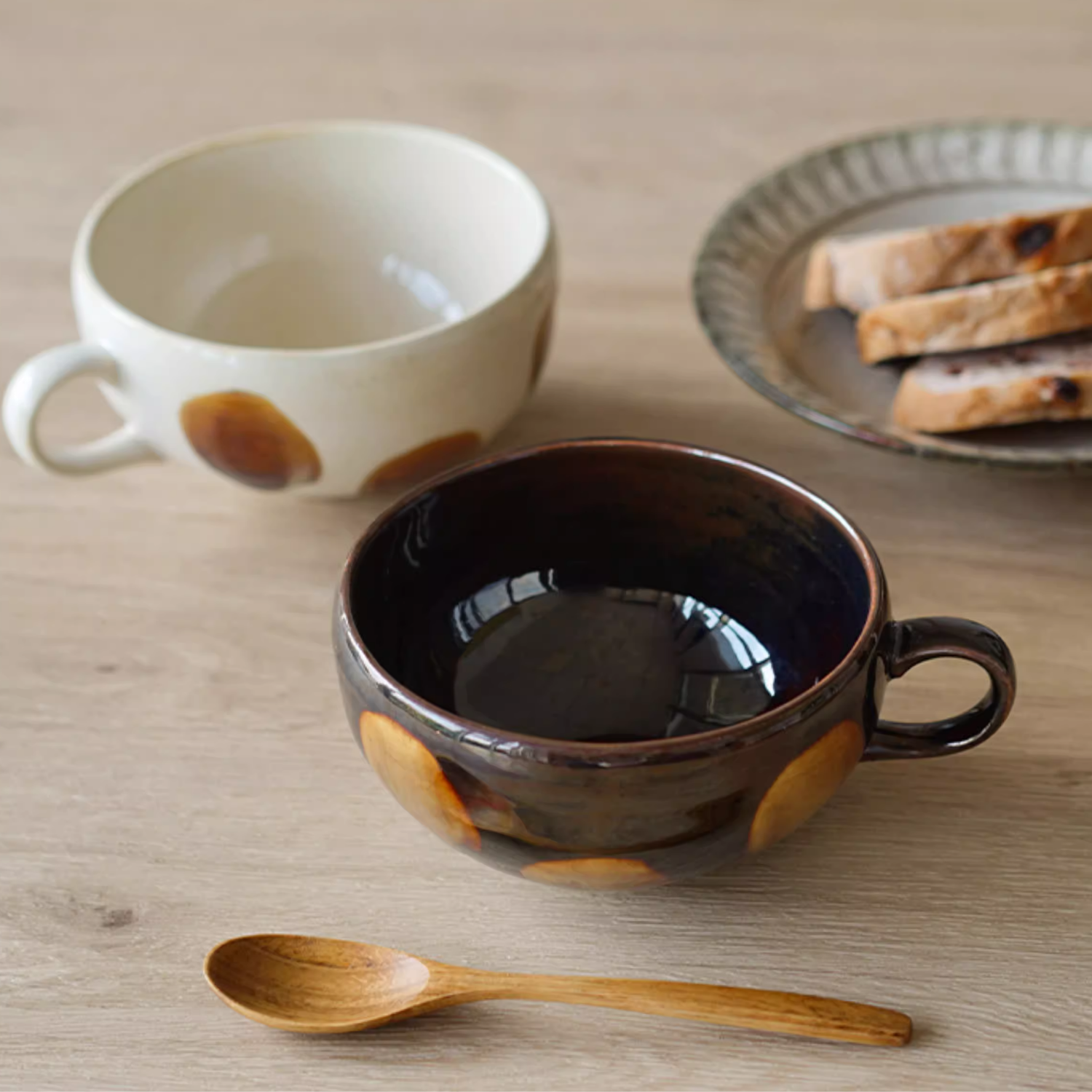 Bela Nougat Milk Mug Bowl | 350 ml Capacity, Glossy Finish