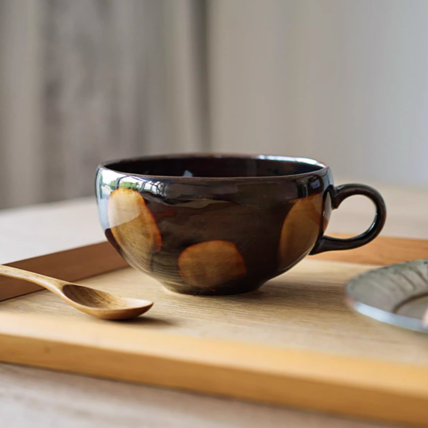 Bela Nougat Milk Mug Bowl | 350 ml Capacity, Glossy Finish